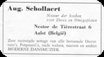 Advertentie van A.Schollaert