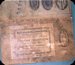 Boekenetiket met stempel van Charles Hooghuys
