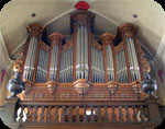 Church organ in Maldegem, built by Louis Benoit Hooghuys