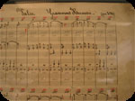 Detail of the score of the “Valse kermesse Grammont” by Edgard Hooghuys